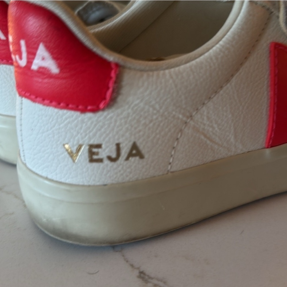 Veja Sneakers Shoes in White and Bright Pink Size EUR 36 US 5 - Picture 3 of 7